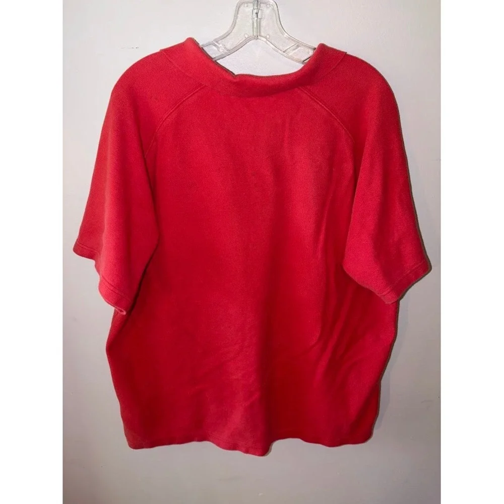 Nike Golf Polo Shirt Mens XL Red Short Sleeve Swoosh Logo Pique Sportswear l0390